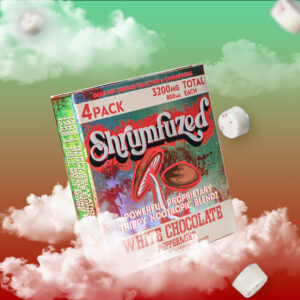 SHRUMFUZED GUMMIES 3200MG WHITE CHOCOLATE PEPPERMINT 4PK - 10CT