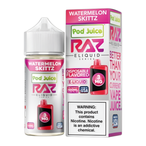 RAZ X POD JUICE WATERMELON SKITZZ 0MG - 100ML
