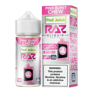 RAZ X POD JUICE PINK BRUST CHEW 0MG - 100ML