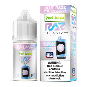 RAZ X POD JUICE BLUE RAZZ COTTON CLOUDS 55MG - 30ML