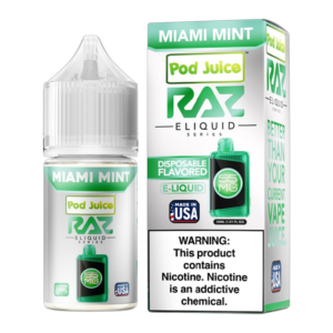 RAZ X POD JUICE MIAMI MINT 55MG - 30ML