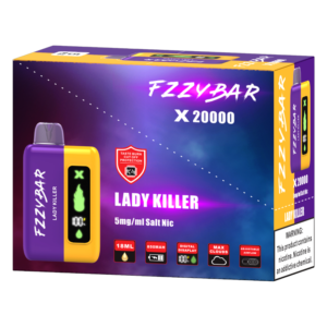 FZZYBAR 20000PUFFS DISPOSABLE LADY KILLER 5% - PACK OF 5