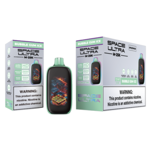 SPACE ULTRA DISPOSABLE M-25K BUBBLE GUM ICE 5% - PACK OF 5