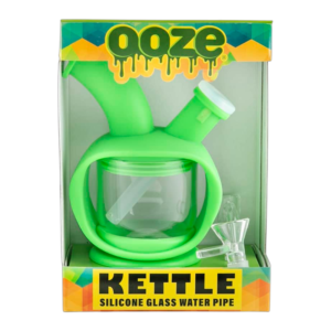 OOZE KETTLE GREEN SILICONE WATER PIPE