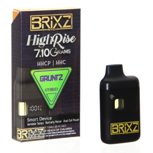 BRIXZ NYC HIGH RISE 7.10GM HHCP HHC DISPOSABLE GRUNTZ (HYBRID) -BOX OF 5