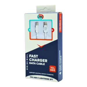 LINK DATA CABLE USB-C LIGHTNING 3FT