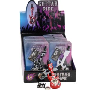 METAL PIEP GUITAR DESIGN WITH SCREEN (12CT) (SCP10032)