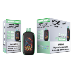 SPACE ULTRA DISPOSABLE M-25K FRESH MINT 5% - PACK OF 5
