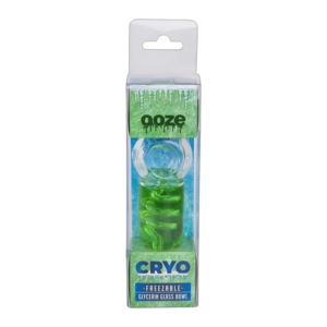 OOZE CRYO FREEZABLE GLYCERIN GLASS BOWL GREEN