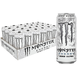 MONSTER ULTRA ZERO WHITE ENERGY DRINK 16OZ/24CT
