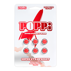 POPPI HYDROXY 210MG (SUPER STRAWBERRY)