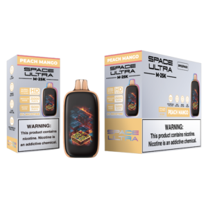 SPACE ULTRA DISPOSABLE M-25K PEACH MANGO 5% - PACK OF 5