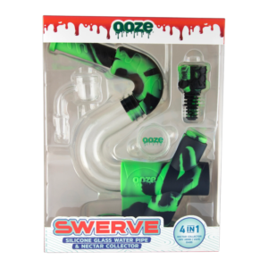 OOZE SWERVE SILICONE WATER PIPE - CHAMELEON