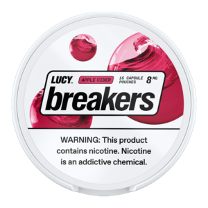 LUCY BREAKERS NICOTINE POUCHES 8MG APPLE CIDER -PACK OF 5