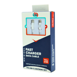 LINK DATA CABLE USB-C LIGHTNING 10FT