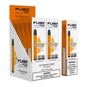 FLAIR PLUS ICE CREAM ORANGE 10CT
