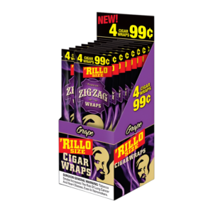 ZIG ZAG RILLO WRAPS 4 FOR 99 GRAPE