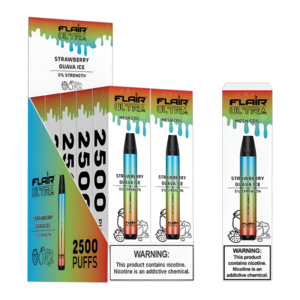 FLAIR ULTRA 25K STRAWBERRY GUAVA ICE 10CT