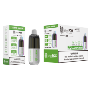 SILVER FOX DISPOSABLE 25K 5CT CLEAR GREEN