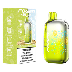 FOGER BIT 35K DISPOSABLE 5CT SOUR APPLE WATERMELON