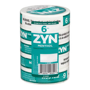 ZYN NICOTINE POUCHES MENTHOL 6MG 5CT REG