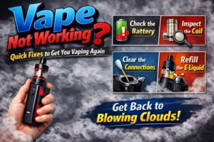 Crown Distro troubleshooting guide for vape not working issues.