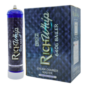 BRIXZ NYC RICH WHIP CREAM CHARGERS 640G CYLINDER ORIGINAL -BOX OF 6