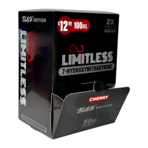 LIMITLESS 7-HYDROXY 100MG 40CT CHERRY