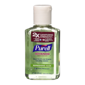 PURELL HAND SANITIZER 2 OZ ADVANCED PUMP CAP