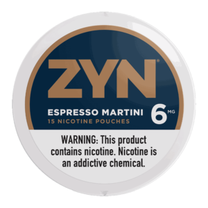 ZYN NICOTINE POUCHES  ESPRESSO MARTINI 6MG 5CT REG
