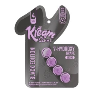 KREAM 7OH HYDROXY+KRATOM 560MG 10PC BLACK ED GRAPE