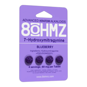 8 OHMZ 7 HYDROXY 60 MG 4CT BLUEBERRY