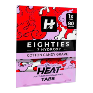 HEAT 7 HYDROXY 80MG 10CT COTTON CANDY GRAPE