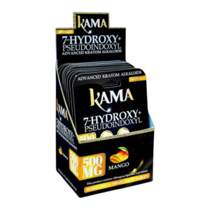 KAMA 500MG 7-HYDROXY+ PSEUDOINDOXYL 10CT MANGO