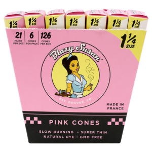 BLAZY SUSAN PINK CONE 1 1/4 6CONE 21PK / 126PER BOX