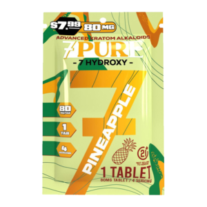 7 PURE 7-HYDROXY 80MG 30CT $7.99 PINEAPPLE