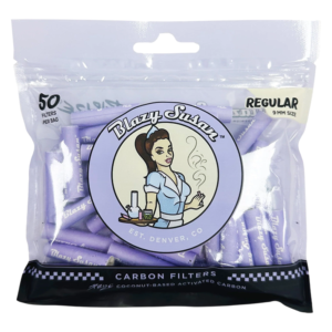 BLAZY SUSAN PURPLE REGULAR TIPS X PURIZE 9MM 50CT
