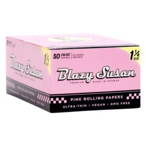 BLAZY SUSAN PINK ROLLING PAPER 1 1/4 50CT