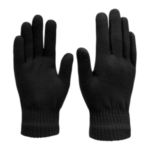 BLACK ADULT MAGIC GLOVES -HEAVY 12CT