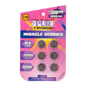 7 PURE 7-HYDROXY KRATOM 1200MG 10CT 6TAB 39.99$
