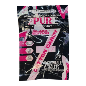 7 PURE 7-HYDROXY KRATOM 16.99$ 200MG 30CT BLACK ED COTTON CANDY