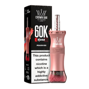 AL FAKHER CROWN BAR 60K E-HOSE DISPO 6MG PEACH ICE