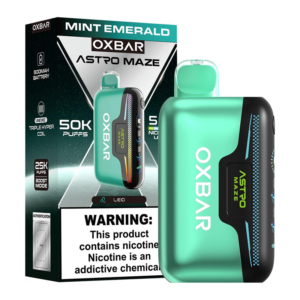 OXBAR ASTRO MAZE 50K DISPO 5CT MINT EMERALD
