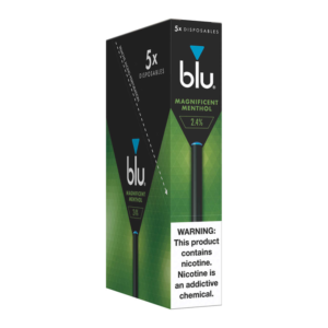 BLU DISPOSABLE MAGINFICENT MENTHOL 2.4% (5CT)