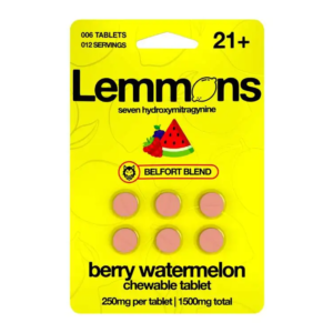 LEMMONS 7-HYDROXY 6CT 1500MG 6PK/BX - BERRY WATERMELON