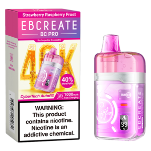 EBCREATE BC PRO DISPO 40K 5CT STRAWBERRY RASPBERRY FROST
