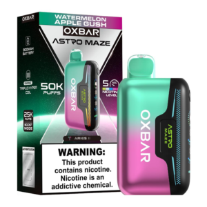 OXBAR ASTRO MAZE 50K DISPO 5CT WATERMELON APPLE GUSH