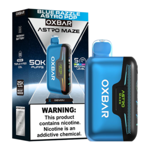 OXBAR ASTRO MAZE 50K DISPO 5CT BLUE RAZZLE ASTRO POP