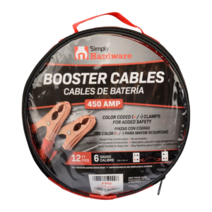 SIMPLY BOOSTER CABLES 450AMP 12FT 6GAUGE