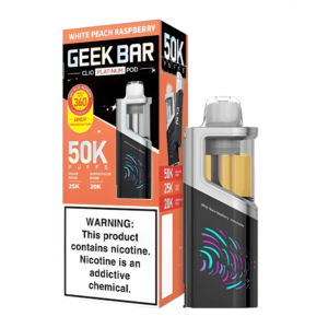 GEEK BAR CLIO PLATINUM POD 50K WHITE PEACH RASPBERRY